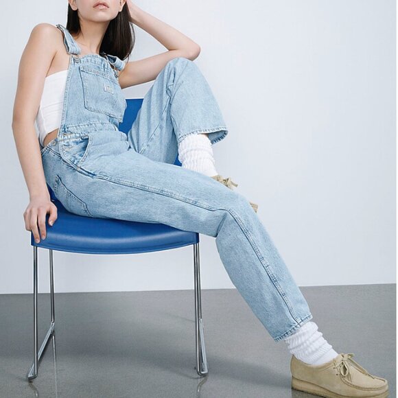 Levi's Light Blue Denim Jumpsuit - Picture 3 of 10